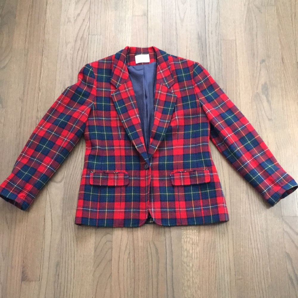 Pendleton Plaid Blazer